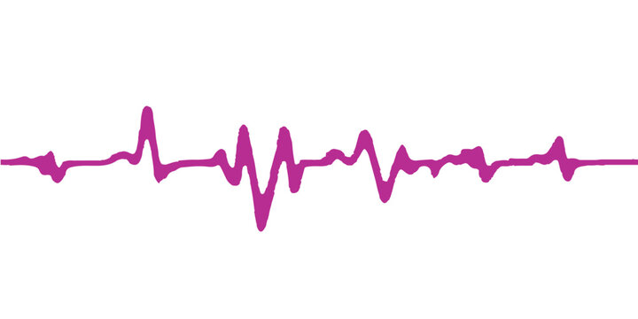 A vibrant green pulse wave on a medical monitor forms a heart-shaped electrocardiogram line, illustrating a healthy cardiac rhythm and life-saving cardiology medicine through a graphic EKG chart vecto