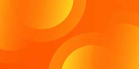Abstract orange background with circles. Vector illustration