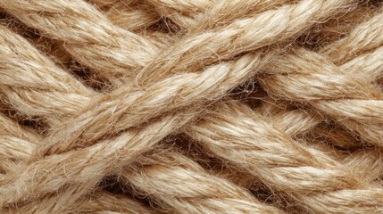 Fototapeta premium Close-up texture of thick natural fiber rope
