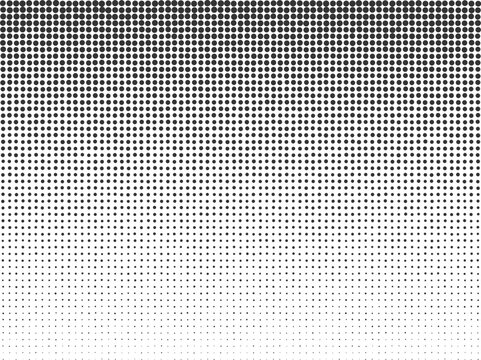 Black and white square halftone gradient pattern vector texture overlay