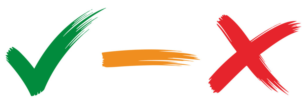 check cross survey selection icon