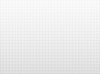 Minimalist Vector Halftone Gradient Texture Background. Grey Dots Pattern Overlay.