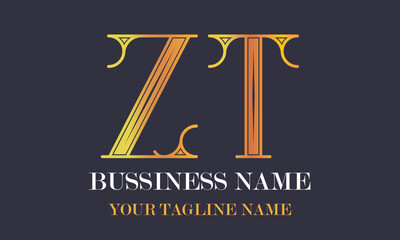 ZT Z zt initial logo | initial based abstract modern minimal creative logo, vector template image. luxury logotype logo, real estate homie logo. typography logo. initials logo