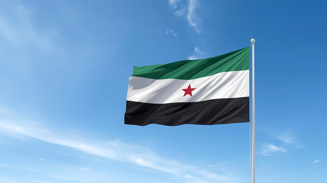 Flag of the syrian democratic forces illustration
