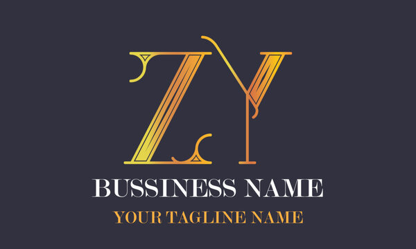 ZY Z zy initial logo | initial based abstract modern minimal creative logo, vector template image. luxury logotype logo, real estate homie logo. typography logo. initials logo