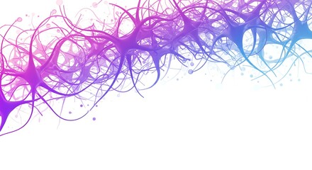 Vibrant Neural Network Abstract Background.