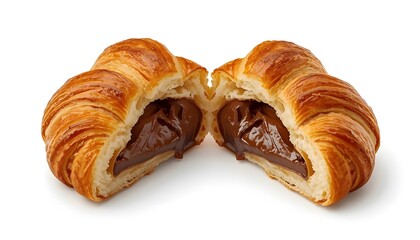 Croissant filled with chocolate