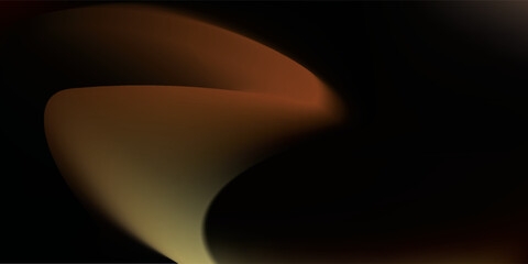 Abstract Curved Shapes in Dark Space.