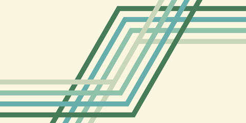 Geometric Shapes Overlapping Lines Pattern Design.