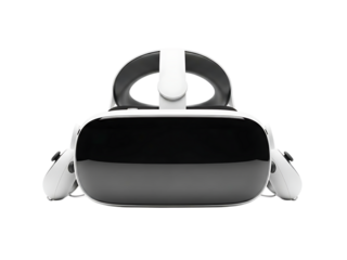 Virtual Reality Headset with Controllers.