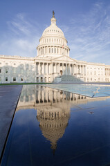 Fototapeta premium US Capitol Building in Washington, DC - The Capitol is among the most architecturally impressive and symbolically important buildings in the world.