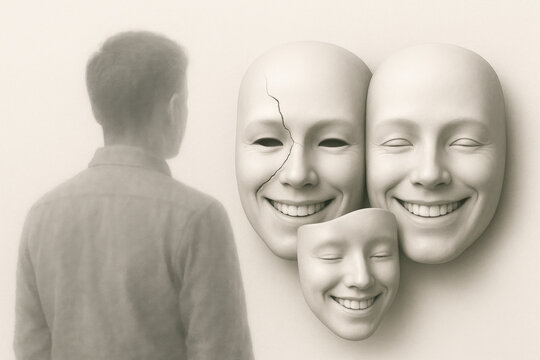 The search for identity and hidden emotions of a person.