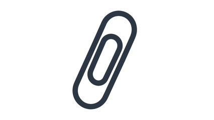 Obraz premium Minimalist icon representing attachment or document clipping in digital interfaces