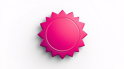 Red vector guarantee seal with ribbons badge icon design element