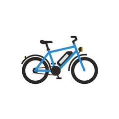Fototapeta premium Modern electric bicycle with sleek design and battery pack
