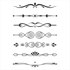 Collection of Decorative Flourishes and Dividers ornament