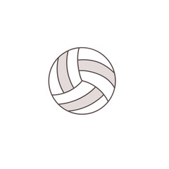 Outline icon of a volleyball
