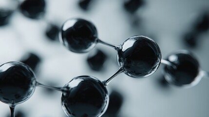 Abstract molecular structure scientific background