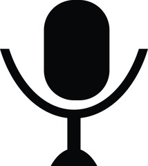 microphone on white background