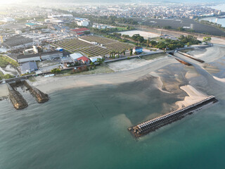 愛媛県松山市　早朝のモンチッチ海岸