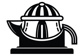 juicer silhouette line art vector illustration