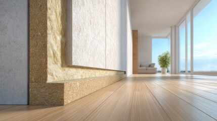 Energy efficient modern home interior with sustainable insulation design,Energy Saving Week