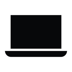 Modern Laptop Computer Icon Design for Digital and Technology Use