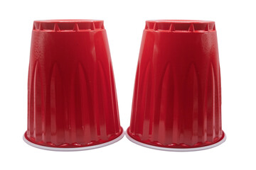 red plastic cups