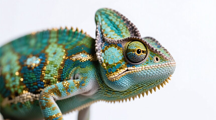 Obraz premium chameleon isolated on white background