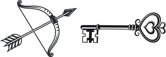 Romantic heart illustration with subtle color gradients