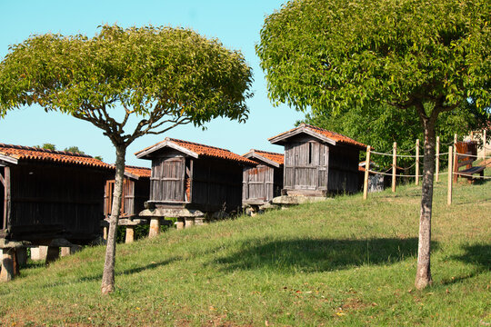 granaries in a merca, province of orense
