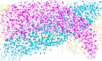 Colorful Sparkling dust particles. Lens flare with golden spark and camera glow effect magic radial light sparkle