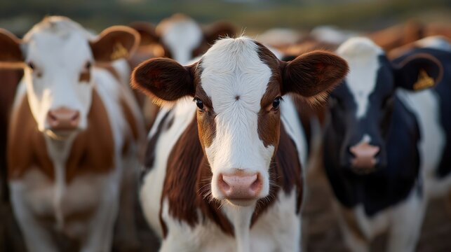 Agricultural workers tagging livestock with RFID ear markers, handheld readers tracking health records, grazing patterns, and herd movement across large farmlands. cinematic color correction,
