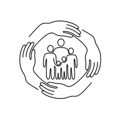 Obraz premium Community Unity Hands Together