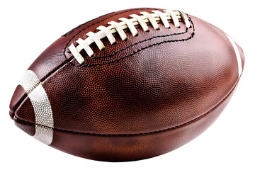 American Football Ball Isolated on Transparent Background