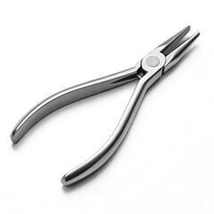 Obraz premium Jewelry pliers for crafting with sleek stainless steel design showcasing curved handles and precision tips. Jewelry pliers feature durable construction for accurate work on accessories.