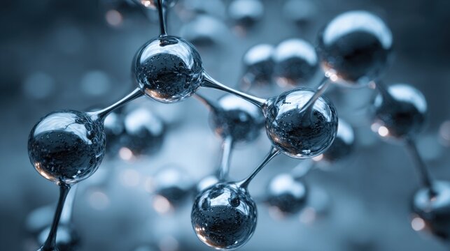 Scientific molecular structure abstract background - Powered by Adobe