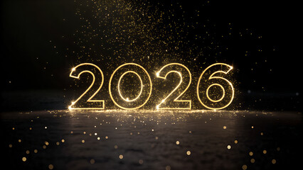 A happy new year 2014 greeting card illustration with a winter snow background and holiday star decoration vector design for the Christmas season celebration