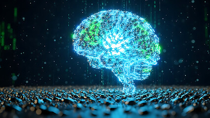 3d rendered illustration of a dna helix glowing with blue energy like a plasma ball sphere inside a microscopic biological cell