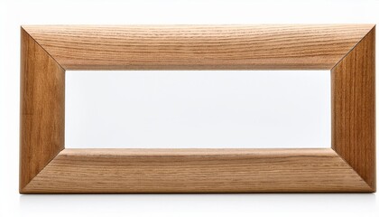 Naklejka premium Light oak rectangular frame