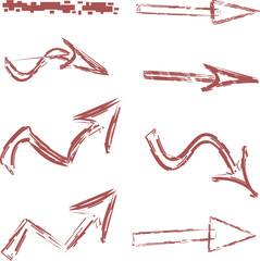 arrows transparent background, direction et