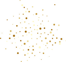 Gold Glitter Dot