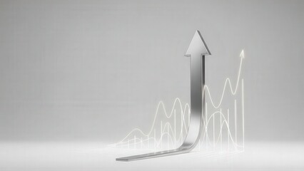 Strategic forecasting depicted through layered trend lines and shadows