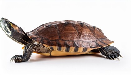 Obraz premium Turtle on white background