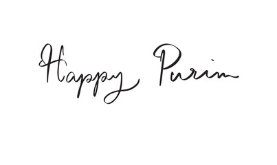 happy purim day text font calligraphy hand written lettering script black color object icon happy purim day carnival masquerade celebration party happy purim festive joy template hebrew parade purim