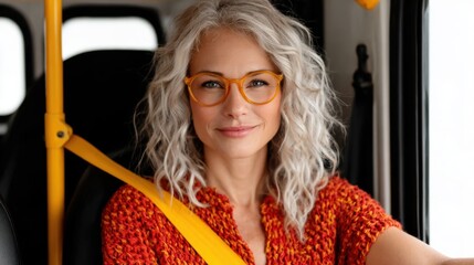 This image captures a confident woman in stylish glasses, driving with poise, emphasizing independence, modern lifestyle, and the essence of female empowerment on the road.