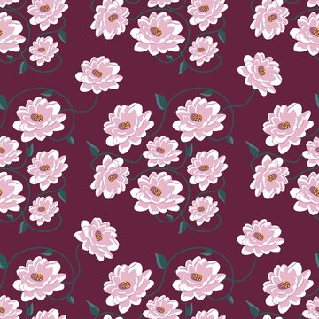 Seamless abstract flower pattern
