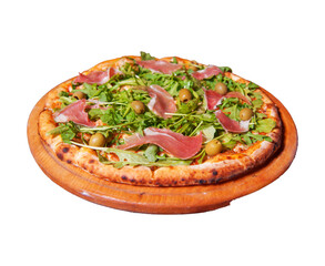 A modern and appetizing pizza menu design featuring a delicious selection of classic and gourmet pizzas. Includes popular varieties such as Margherita, Pepperoni, Cheese Lovers, Veggie Delight, and sp