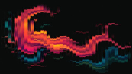 Abstract background with glowing horizontal lines in warm orange and yellow tones.