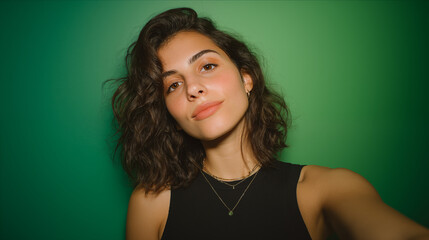 Natural Beauty Woman Studio Portrait